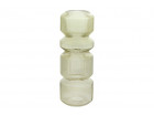 BIBO RIBBED GLASS CYLINDER VASE 35 X 13 X 13 CM