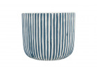 JADE STRIPE POT 17 X 17 X 15 CM