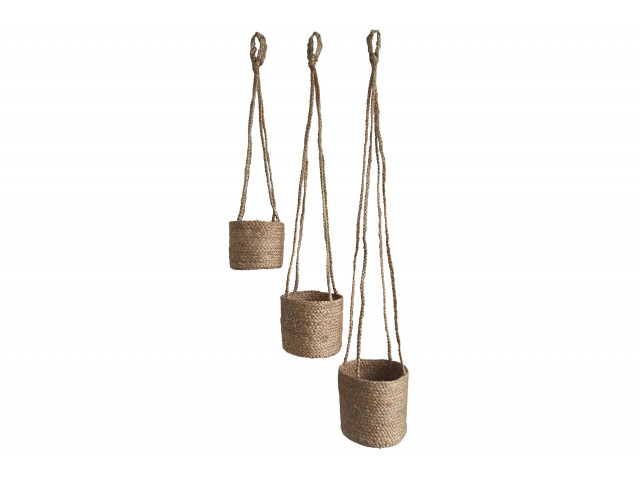 S3 ANGELA JUTE POT HANGERS 18X16CM LGE