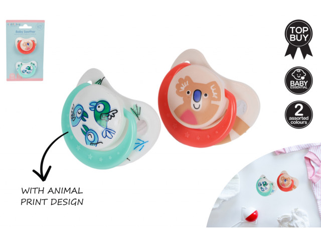 BABY SILICONE SOOTHER 2 PACK 3 TO 6 MONTHS