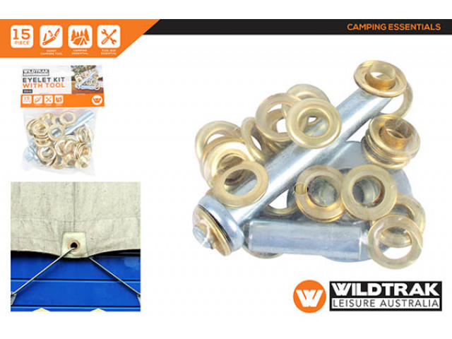 EYELET KIT 15PCE WITH TOOL 11MM DIA AC CC0025