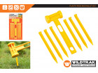 PLASTIC PEGS AND MALLET SET 7 PCE