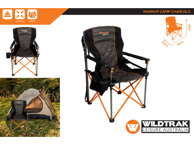 NANNUP CAMP CHAIR DLX 200KG WR 104X60X59CM