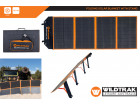 FOLDING SOLAR BLANKET 160W EFTE COATED WITH STAND