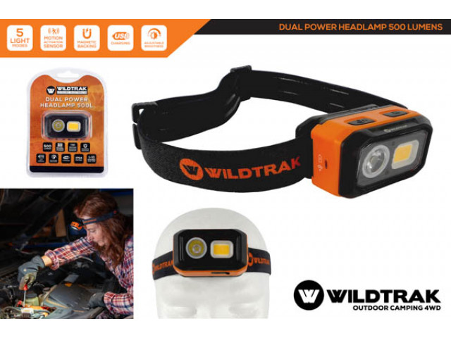 HEADLAMP 500 SENSOR DUAL POWER RECHARGEABLE