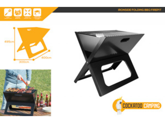 IRONSIDE FOLDING BBQ 495X400X300MM AC CA1117