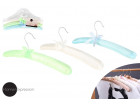 HANGERS SATIN S3 ASST COLOURS 39X3.5X3CM