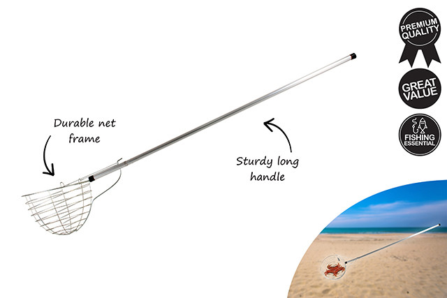 NET CRAB SCOOP ALU HANDLE 2 PC 143CM