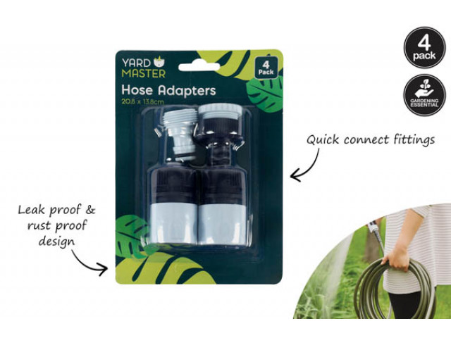 HOSE ADAPTERS 4PK 20.8X13.8CM 