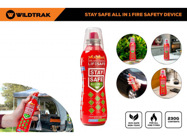 STAY SAFE ALL IN 1 FIRE SAFETY DEVICE 21.5X6X6 210G
