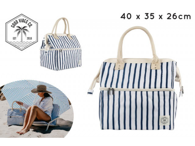 PREM INSULATED PICNIC COOLER BAG 40X34X26CM MEDITERRANEAN