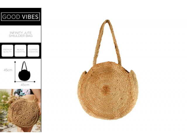 INFINITY JUTE SHOULDER BAG 45 X 45 CM