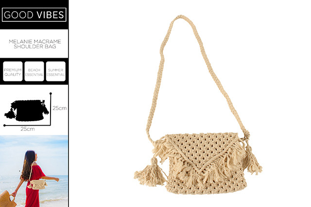 MELANIE MACRAME SHOULDER BAG 25 X 25 CM