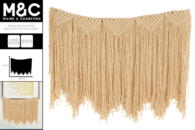 JUMBO MACRAME WALL DEC 81X51CM 