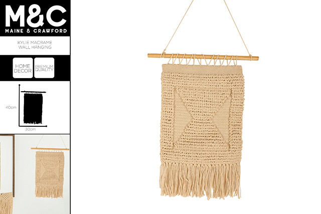 KYLIE MACRAME WALL HANGING 40 X 30 CM