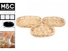 HYACINTH SERVING TRAY SET 3 45X33X7CM LGE