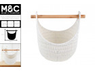 HAZEL STORAGE BASKETS WITH REMVBLE POLE HNDL 43X38CM LGE
