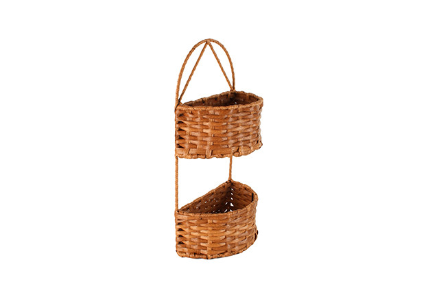 CALIB 2 TIER WOVEN BASKET 48X25X13.5CM