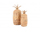 PIPPI S2 PINEAPPLE BASKETS WITH LID 40X18X18CM LGE