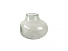 IGAN HAND BLOWN GLASS ROUND VASE 17 X 16 X 8CM