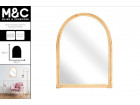 INES NATURAL RATTAN ARCHED MIRROR 61 X 45 X 3 CM