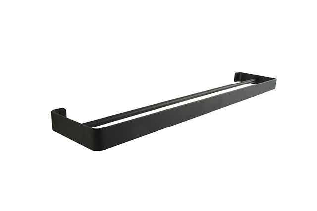 MAC METAL TOWEL RACK BLACK 60x12x3CM