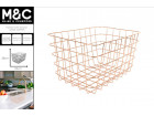 MILTON WIRE BASKET LARGE COPPER 38X26X21CM