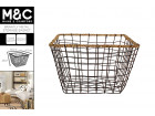 BRANTLY METAL STORAGE BASKET 40X40X28CM