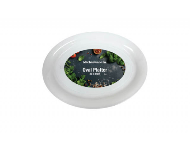 PLATTER WHITE OVAL 46X37CM AC KW5044