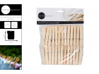 WOODEN CLOTHES PEGS 50PK 