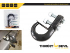 TOW HOOK RECOVERY KIT 4500KG BLACK