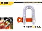 SHACKLE DEE GRADE S SCREW PIN 3/16 SWL 300KG SH103005