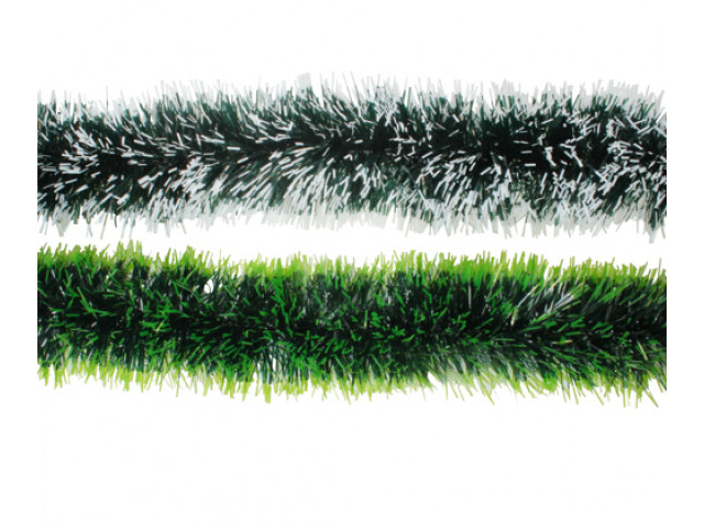 2M TINSEL GREEN FROST 2 ASST COLOURS